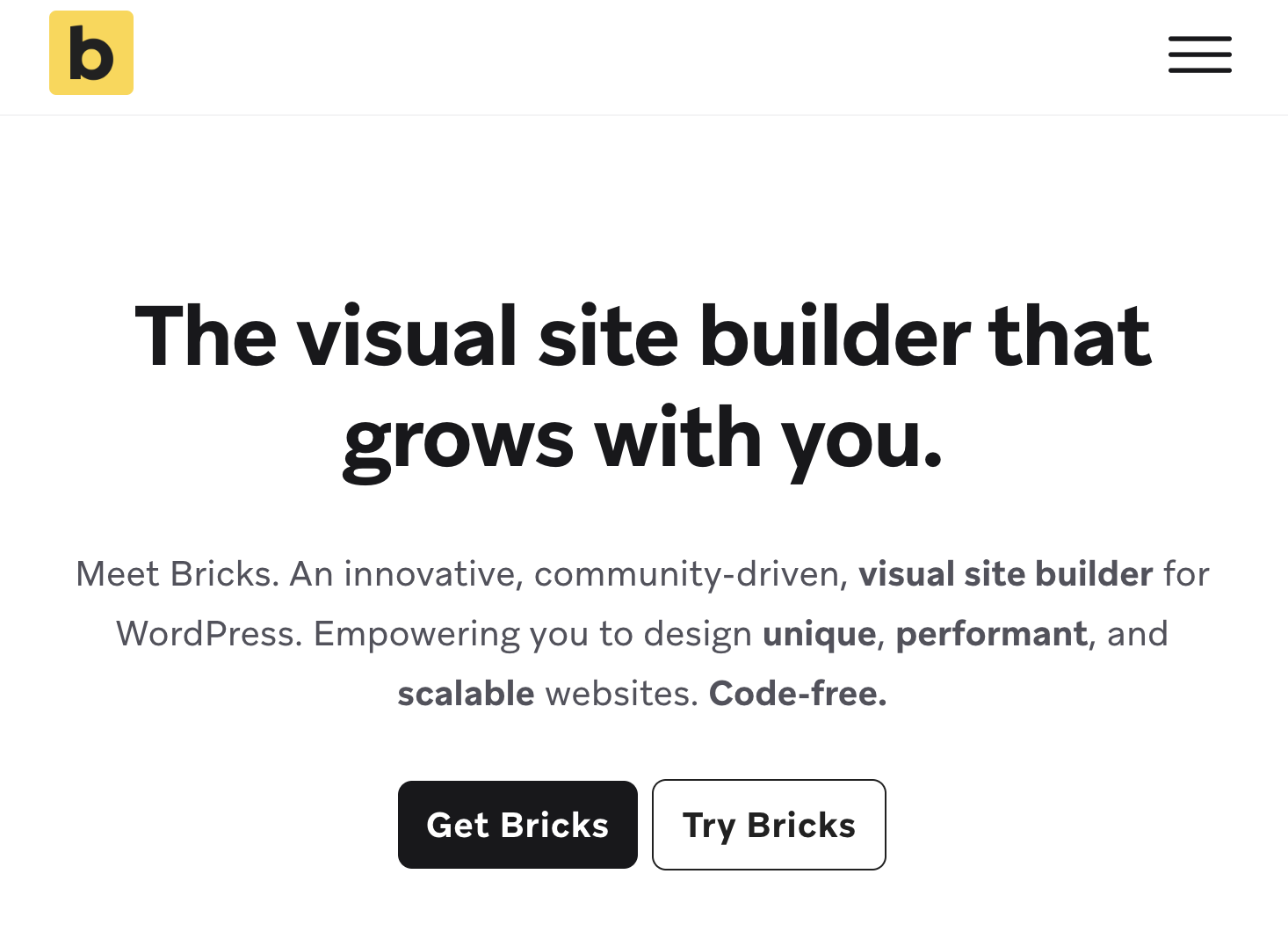 bricks wordpress sitebuilder