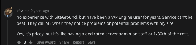 WP Engine reddit review