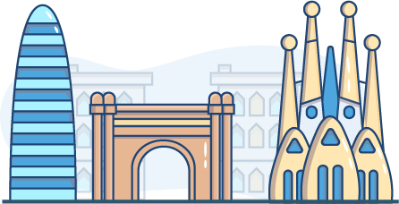 free Barcelona illustration